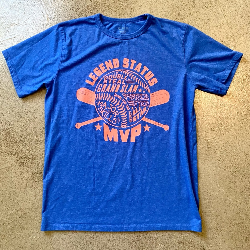 The Children's Place Baseball Tee. Boys XXL, 18.